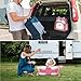 Collapsible Baby Bathtub for Newborns to Toddler with Real-time Temp Monitor & Floating Cushion,Portable Travel Tub for 0-36 Month, Foldable Baby Bath Tub for Infants Girl (Pink)