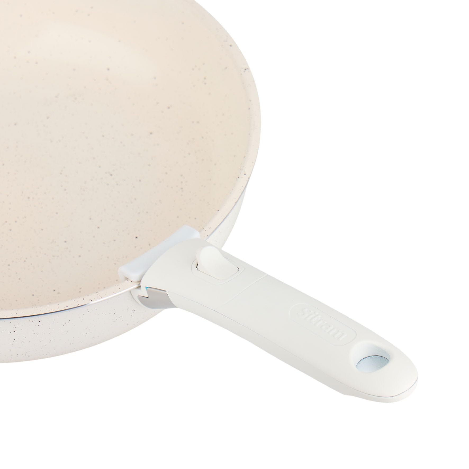 Sitram 716977 Batterie de cuisine 10 pcs en aluminium blanc – Revêtement céramique sain sans PFAS – 2 poêles Ø20/28, 2 casseroles Ø18/20, 1 sauteuse Ø26 + 3 couvercles – Tous feux dont induction