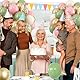 Luftballons Grün Rosa,60 Stück Helium Ballon mit Latex Luftballons Salbeigrün Beige Pink Metallic Gold Konfetti Ballons für Mädchen Dschungel Safari Geburtstag Deko Babyparty Hochzeit