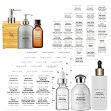 108 PCS Bathroom Labels Clear Preprinted Waterproof Travel Bottles Label Stickers for Organization...