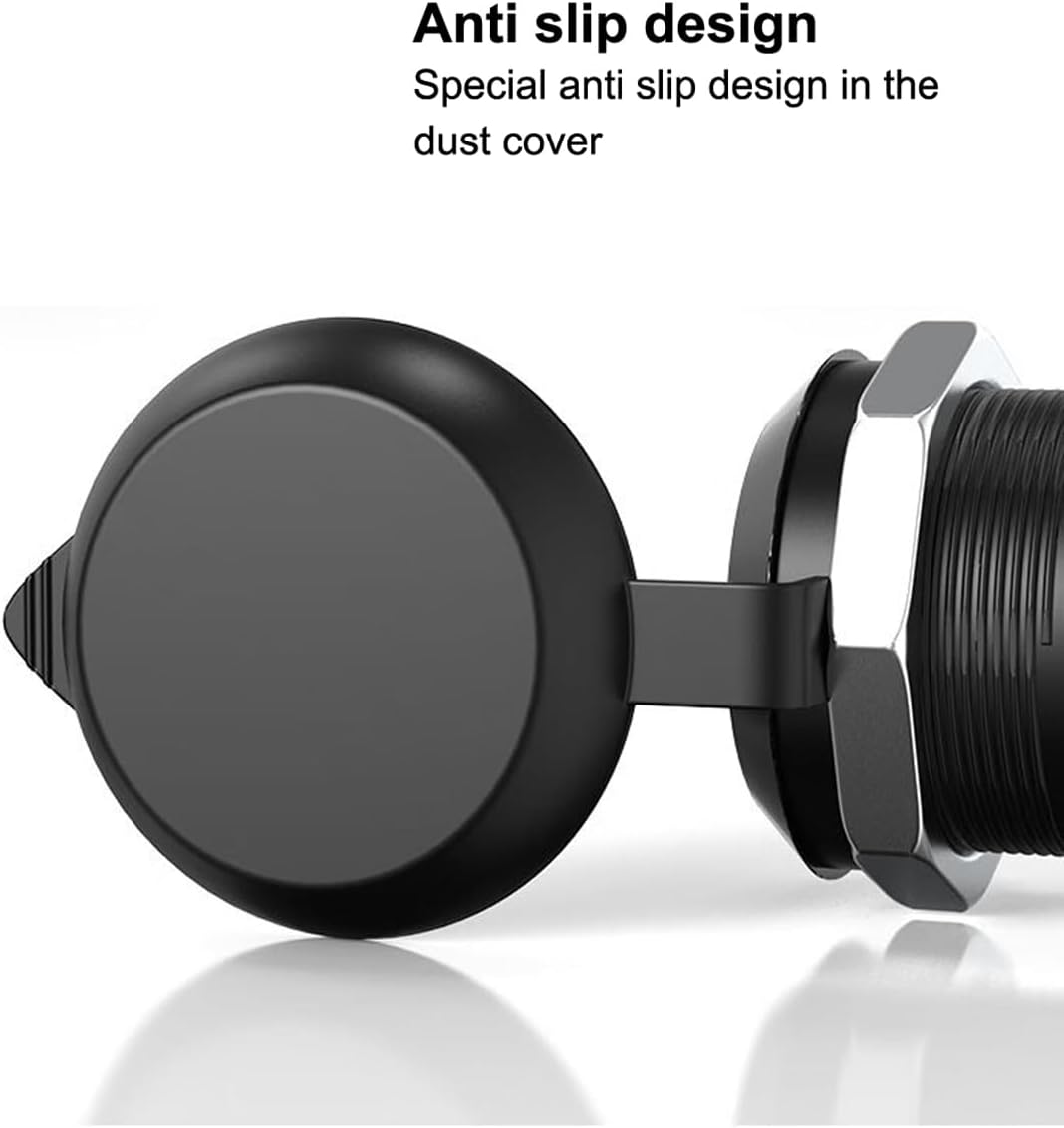 Greluma HDMI Panel Mount Coupler showing the anti-slip dust cover