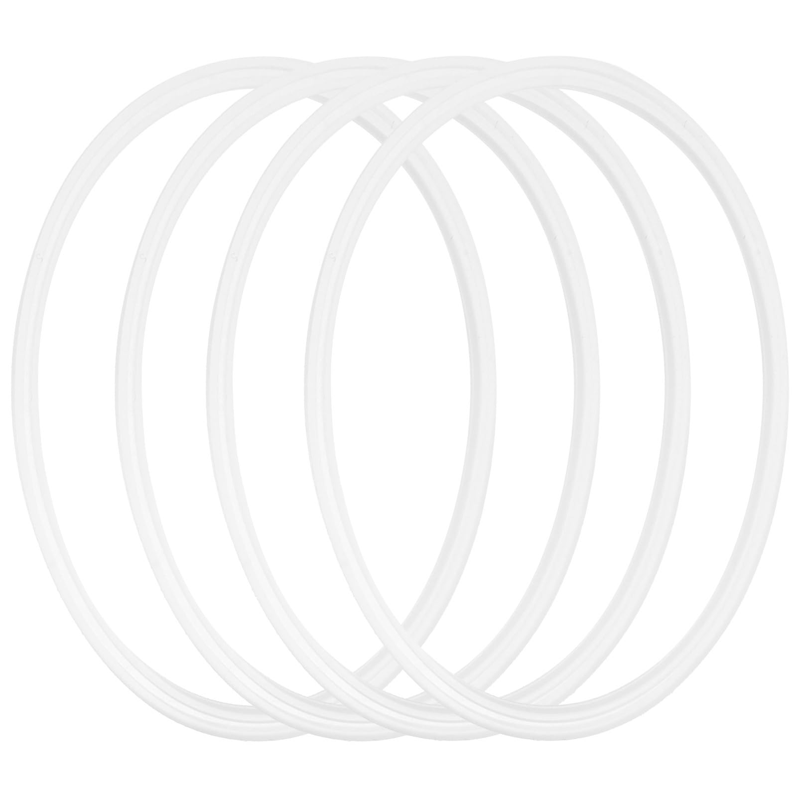 LIOOBO 4pcs Silicone Cup Sealing Rings Replacement for Water Bottle Lid Seal, Spillproof and Leakproof O-shaped Rings for Everyday Use and Traveling, White Elastic Bottle Gaskets
