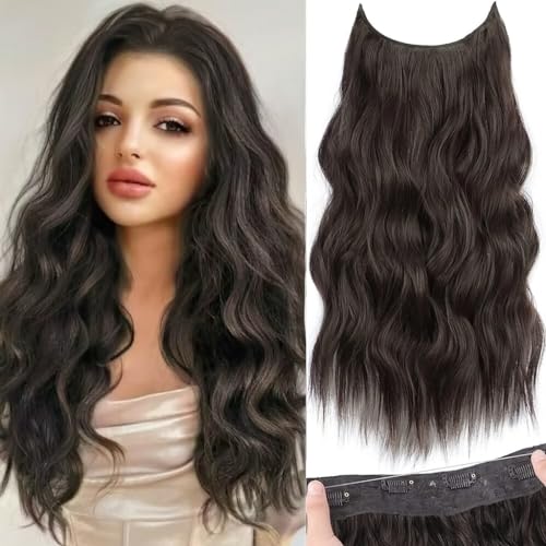 Haarteil Für Frauen – 100% Echthaar, 3 Clips (20,3 Cm, Dunkelbraun)