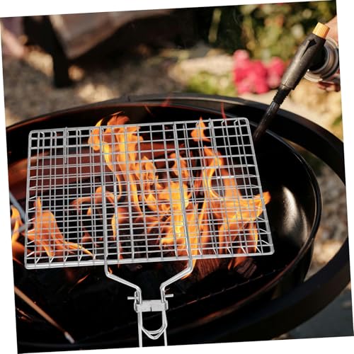 Panier grillage carré démontable pour éviter que le poisson colle - 5
