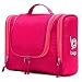 Bago Hanging Toiletry Bag For Women & Men - Travel Bags for Toiletries/Leak Proof/Hanging Hook/Inner Organization to Keep Items From Moving - Pack Like a PRO (Pink)