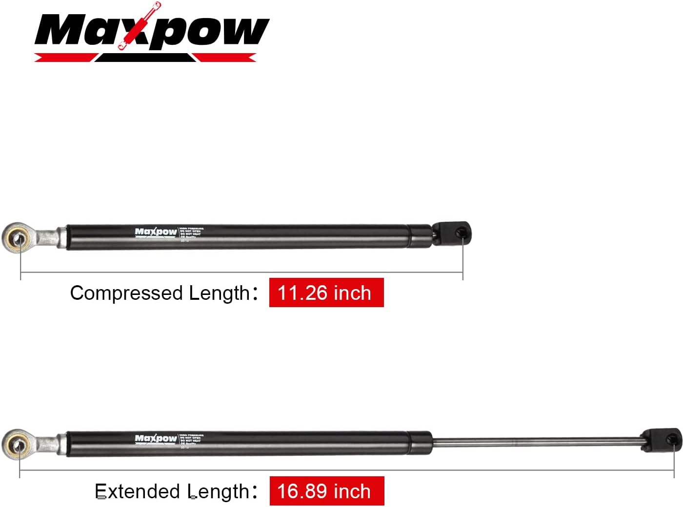 Maxpow Rear Window Glass Lift Supports Struts Shocks Compatible with Explorer 1991-2001 / Navajo 1991-1994 / Mountaineer 1997-2001, SG304009 4608