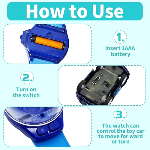 VGRASSP Wrist Watch Remote Controlled Mini Car Toy - Image 7