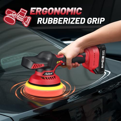 Avhrit ZHP0052MG Cordless Car Buffer Polisher Kit W/ 2X2000Mah 21V Batteries thumb #5