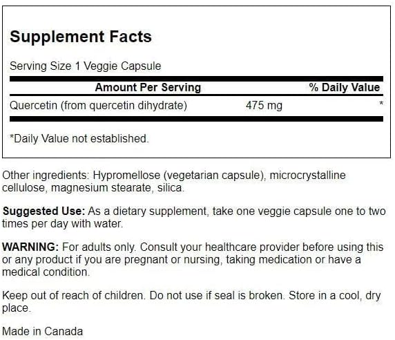 Quercetin 475 mg High Potency