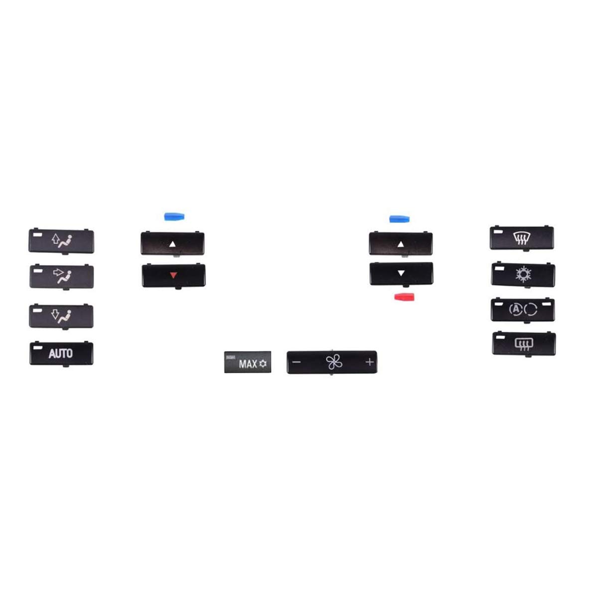 Klimatechnik Lot de 5 boutons de commande de ventilation E39 X5 E53 A/C Control