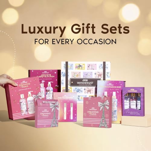 Image of Nykaa Wanderlust Rakhi Gift Set for Women - Sparkling Stars Fragrance Body Care Kit (700ml) | Shower Gel, Body Lotion, Mist with Free Pouch | Premium Luxury Raksha Bandhan, Festive & Birthday Gifting Combo