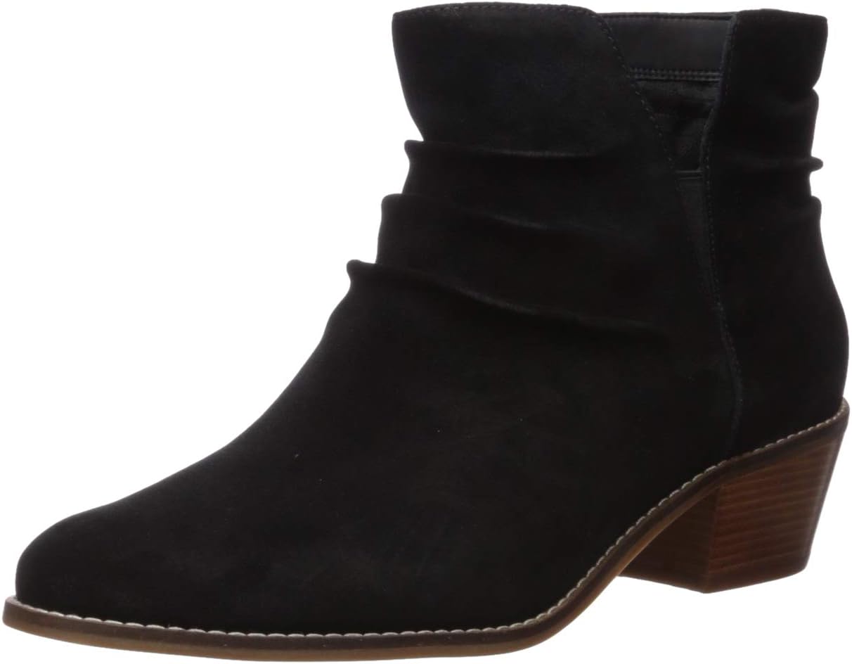 Cole Haan Women's Alayna Slouch Bootie Ankle Boot, Black Suede, 10 B US