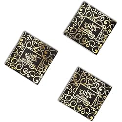 Bakhoor Oud Sharqia Arabic Incense Bricks - Long Lasting عود بخور | Exotic Woody and Musky Scent - Arabian Oud Rose Use on Frankincense Burner for Meditation and Relaxation (Pack of 03)