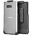 Galaxy Note 8 Belt Clip Holster, Secure-fit Case Free Design (Companion Series by Encased) (Smooth Black)