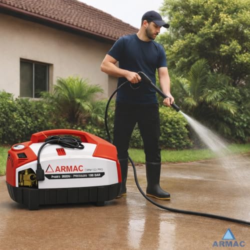 Image of ARMAC High Pressure Car Washer Machine 2800 Watts and Pressure 180 Bar for Cleaning Car,Bike & Home (CW777) Max Flow 8.8 L /per min Hose Lenght 8mtr (P2) (P2)