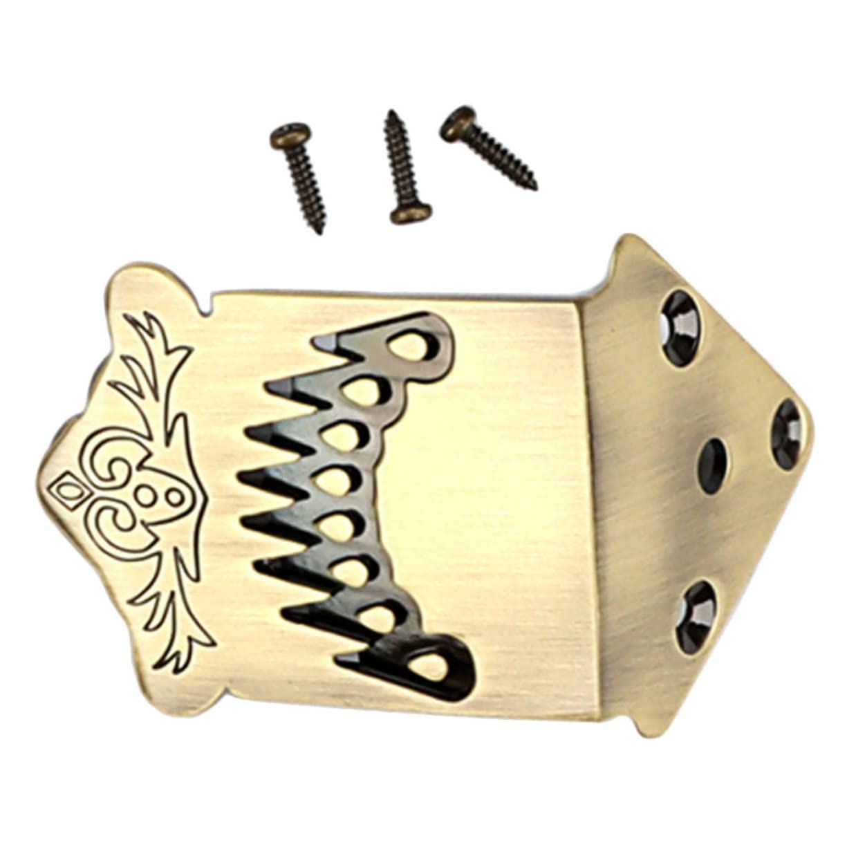 Toyvian 5 szt. deska napinająca z 8 strunami, uchwyt strunowy do mandoliny, części do mandoliny, instrumenty muzyczne, akcesoria do mandoliny, mostek strunowy do mandoliny, trójkąt, metal
