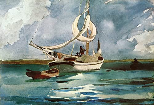 Impression d'affiches Sloop Bermudes Winslow Homer pour créer un salon marin