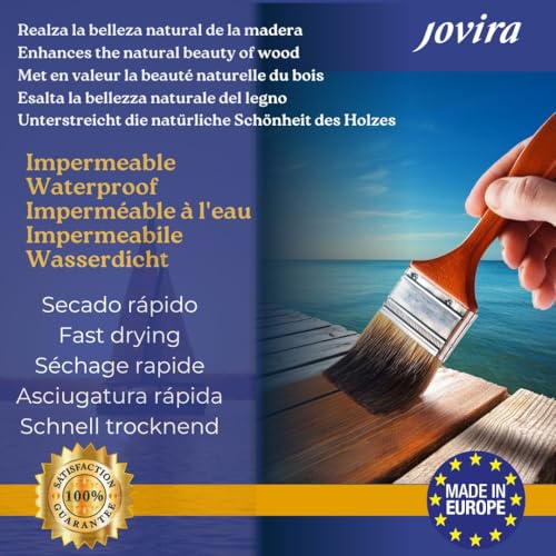 Miniatura 4 de Jovira Pinturas Barniz Marino Al Agua. Especial Resistencia En Ambientes Marinos. 750 Mililitros, Mate H-32