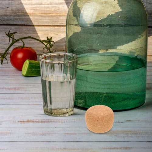 Tapón de botella de vidrio reutilizable con sellado antifugas de corcho natural 8