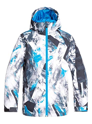 Quiksilver Mission-Chaqueta para Nieve para Chicos 8-16, Niños, Cloisonne Random Pics, 10/M
