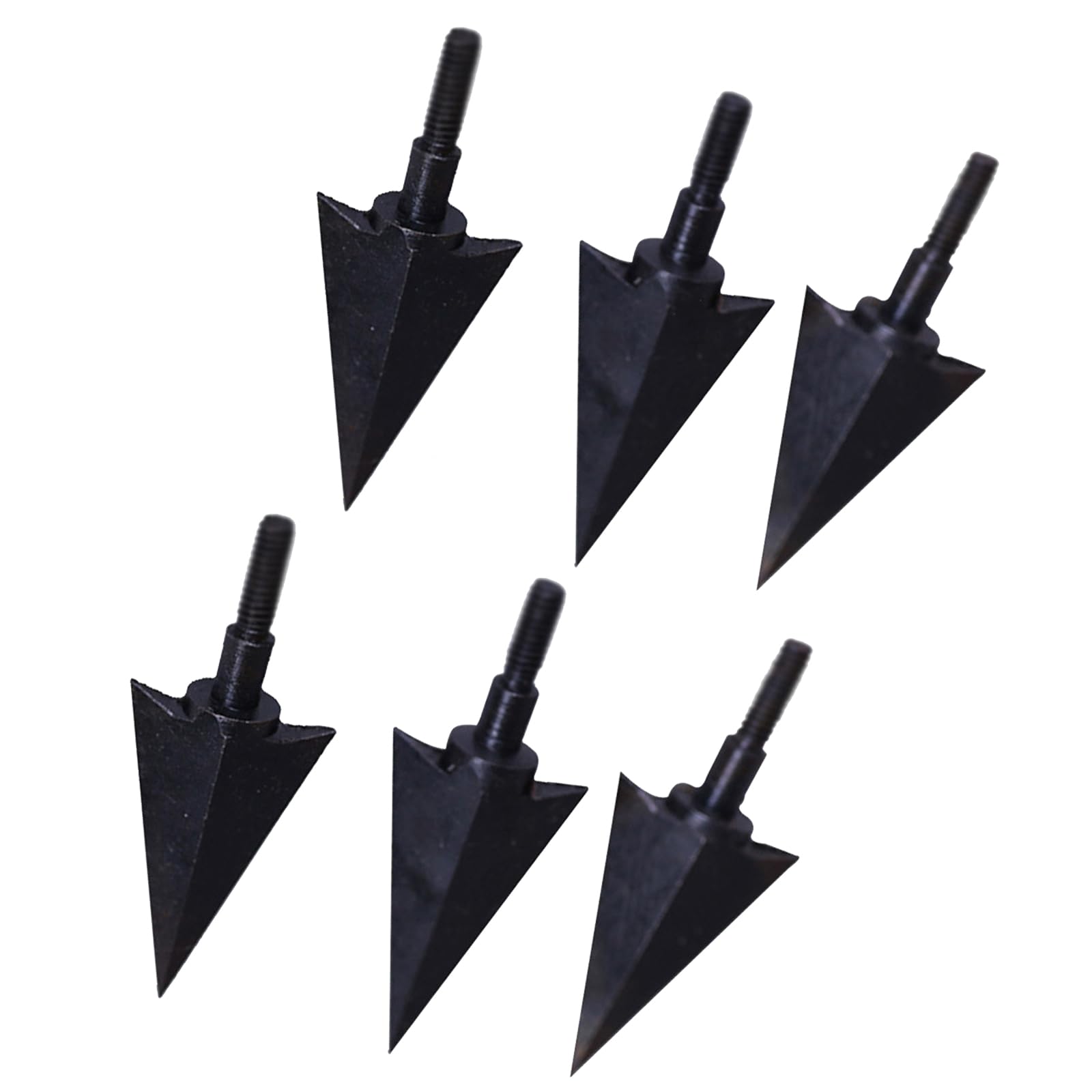 Lot De 6 Pointes De Flèche En Acier Carbone – Filetage 4 Mm – Pour Arc Recourbé, Compound, Arbalète – Chasse Outdoor