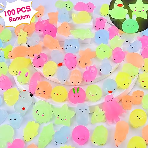 Squishy Kawaii Set 100 Stück Mochi Mini Squeeze Spielzeug...
