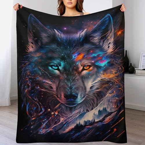 Couverture en flannel loup anti-froid pour ne plus frissonner - 2