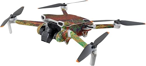 MightySkins Skin compatible con DJI Mini 3 – Óxido | Funda protectora de vinilo duradera y única | Fácil de aplicar | Fabricado en los Estados Unidos