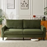 Brelice 80' Loveseat Sofa, Corduroy Couch for Living Room, 24.4' Extra Deep Seats, Mid Century Modern Oversized Love Seat for Bedroom, Office, Apartment and Small Space