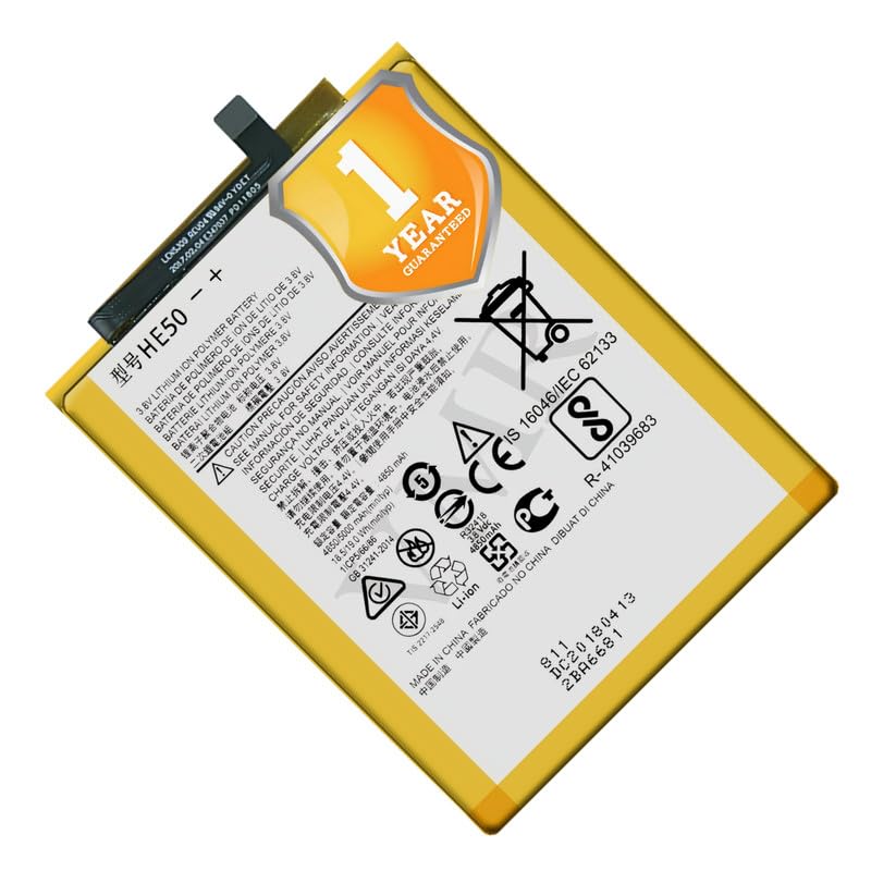 Image of Original HE50 Battery Compatible for Motorola Moto E4 Plus | Moto E5 Plus - (5000 mAh) - 1 Year Warranty X2