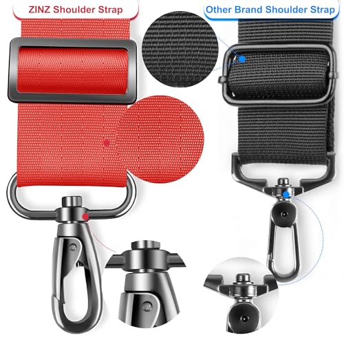 Image of ZINZ 79.5 inch Universal Strap with Ultra-Thick Fixed Breathable Pad - Adjustable Heavy-Duty Shoulder Strap for Laptop, Crossbody, Luggage, Gym, Camera Bag and More - R01E01