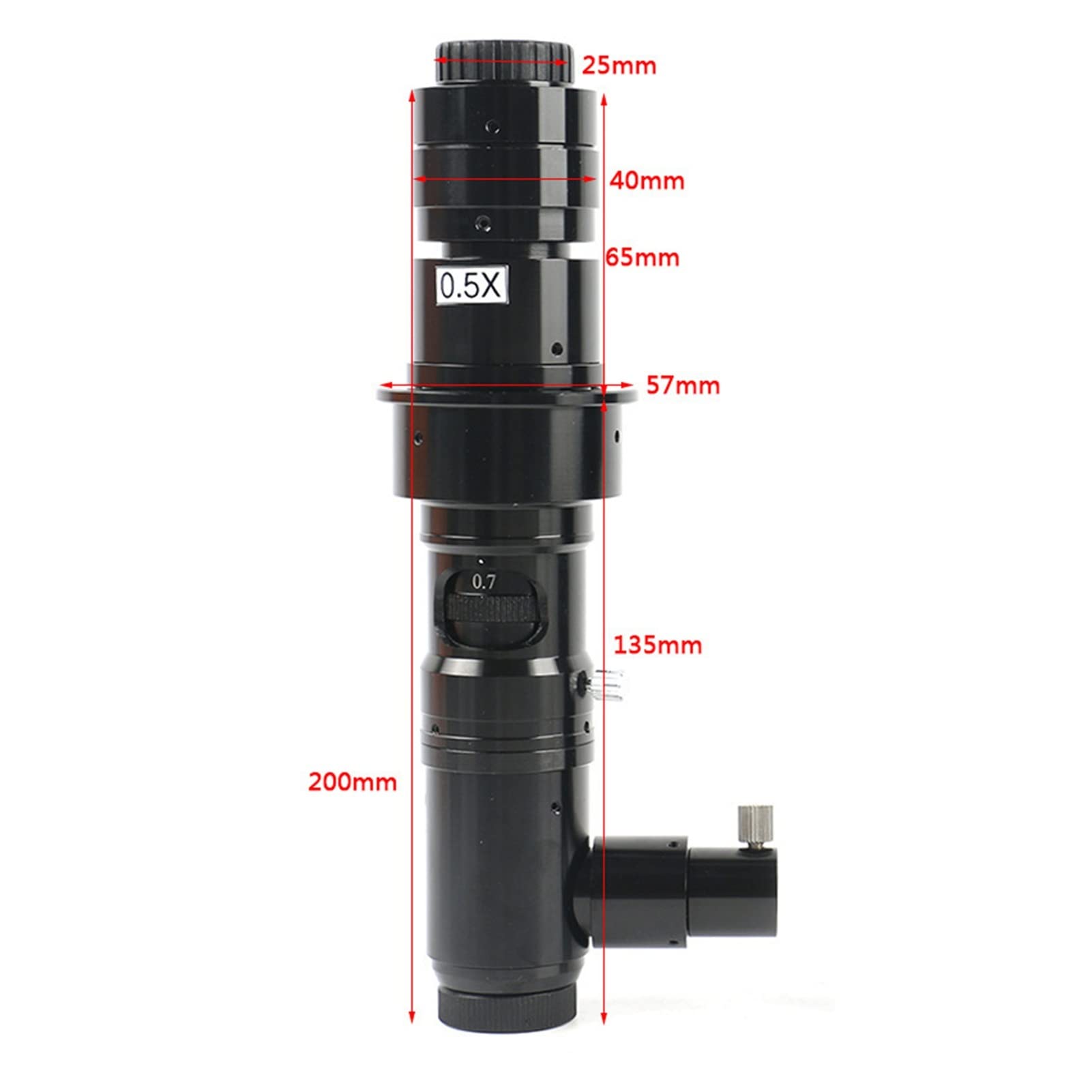 Cámara Digital para microscopios 180/300x C Monte Lente óptica CCD CMOS Cámara de microscopio óptico Industrial Luz coaxial(180X)
