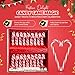 Christmas Candy Canes 36 Pack - Classic Red & White Peppermint Sticks Individually Wrapped - Bulk Christmas Candys for Holiday Treats, Decorations, Stocking Stuffers & Gifts