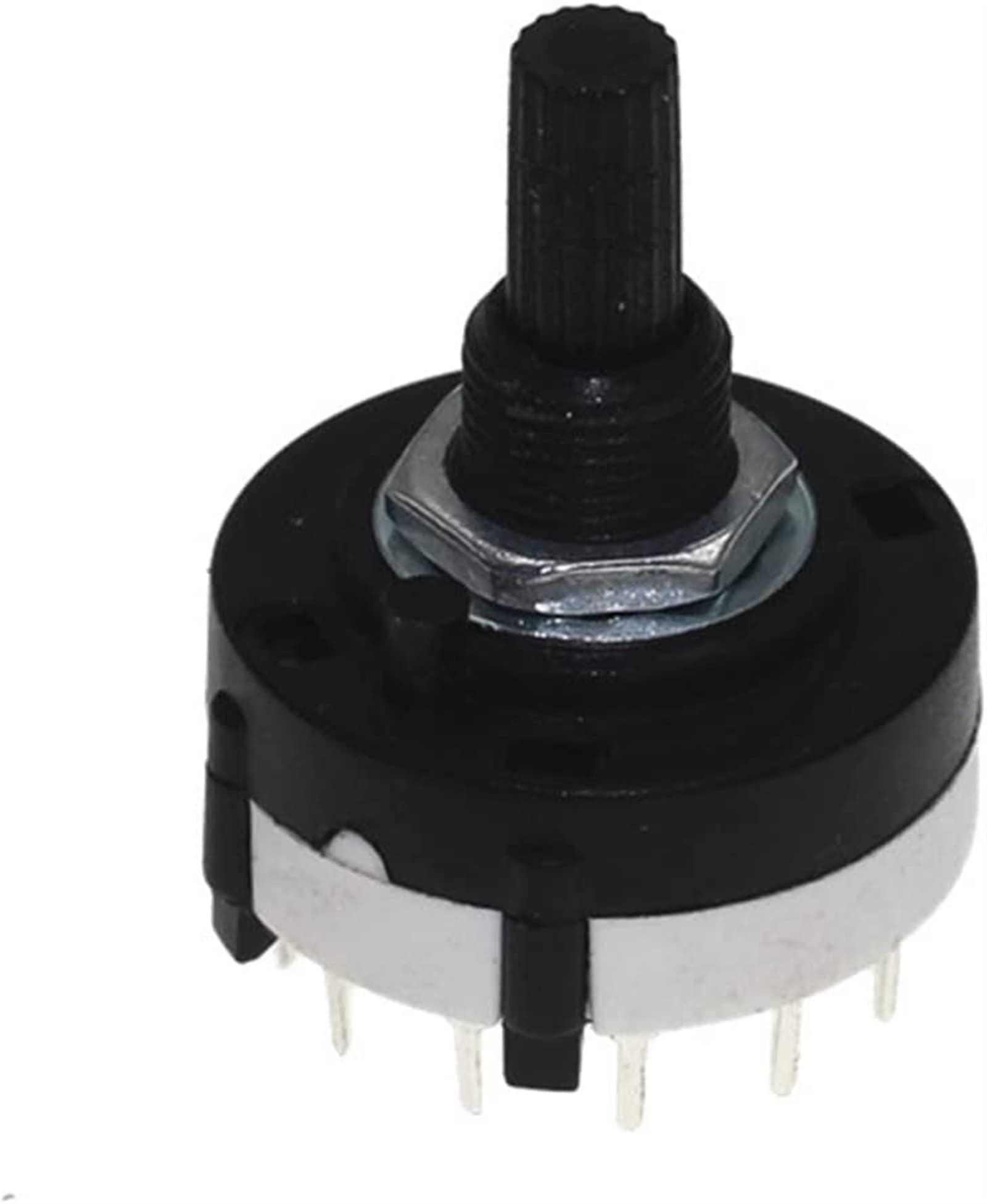 AQHYEBNSR Switch Encoder 10PCS RS26 Plastic 4 Pole 3 Position Rotary Band 2 Pole6 1 Pole12 Handle Length 21MM Axis(3 Pole 4)