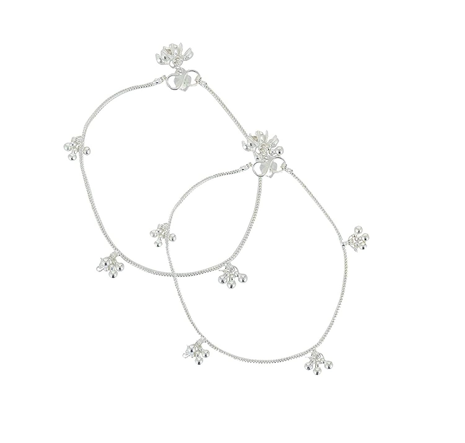 Fashion Accessories Anklets (Payal) Silver Plain Descent style for Women + Free Toering (B0BV9TBKXX) Amazon Price History, Amazon Price Tracker