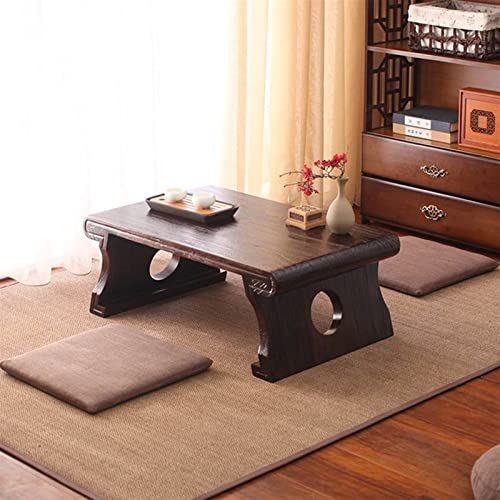 Table Basse Tatami pour Balcon et Baie Vitrée en Bois Massif 90x