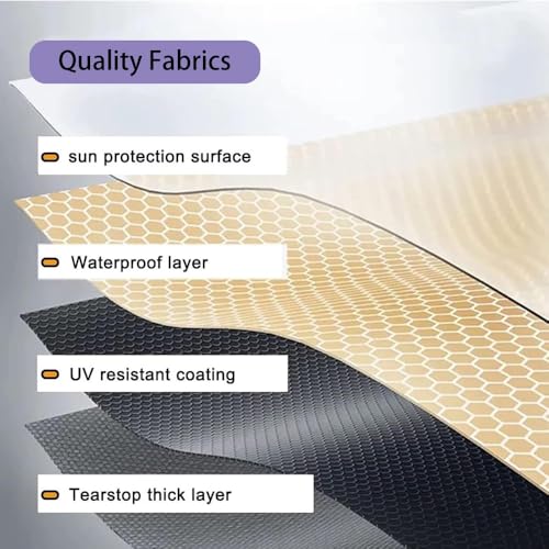 Toile de rechange pour auvent extérieur 4x2m vert imperméable - 5