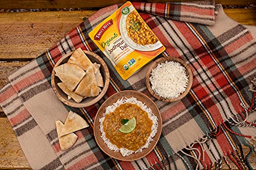 Image of Tasty Bite Organic Jodhpur Lentils, 10 Ounce, Ready to Eat, Microwavable Entree, Vegan