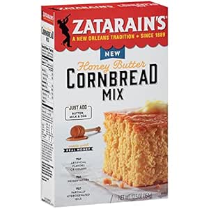 Zatarain's Honey Butter Cornbread Mix, 12.5 oz (Pack of 6)
