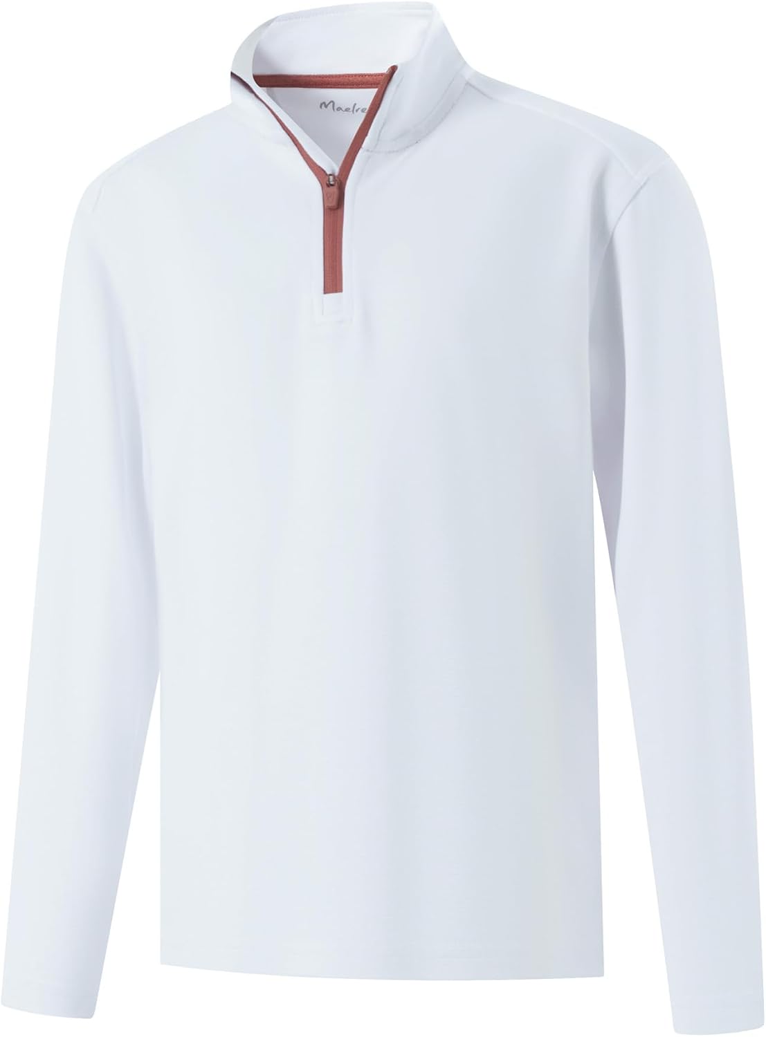 M MAELREG Boys Quarter Zip Pullover Mock Neck Midlayer Golf Kids Sweatshirt