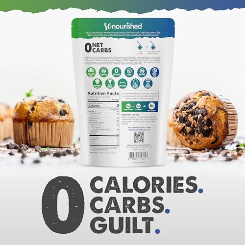 So Nourished Stevia with Allulose Sweetener Granular - 1:1 Sugar Substitute, Keto - 0 Calorie, 0 Net Carb, Non-GMO (3 lb / 48 oz) - Thumbnail 3