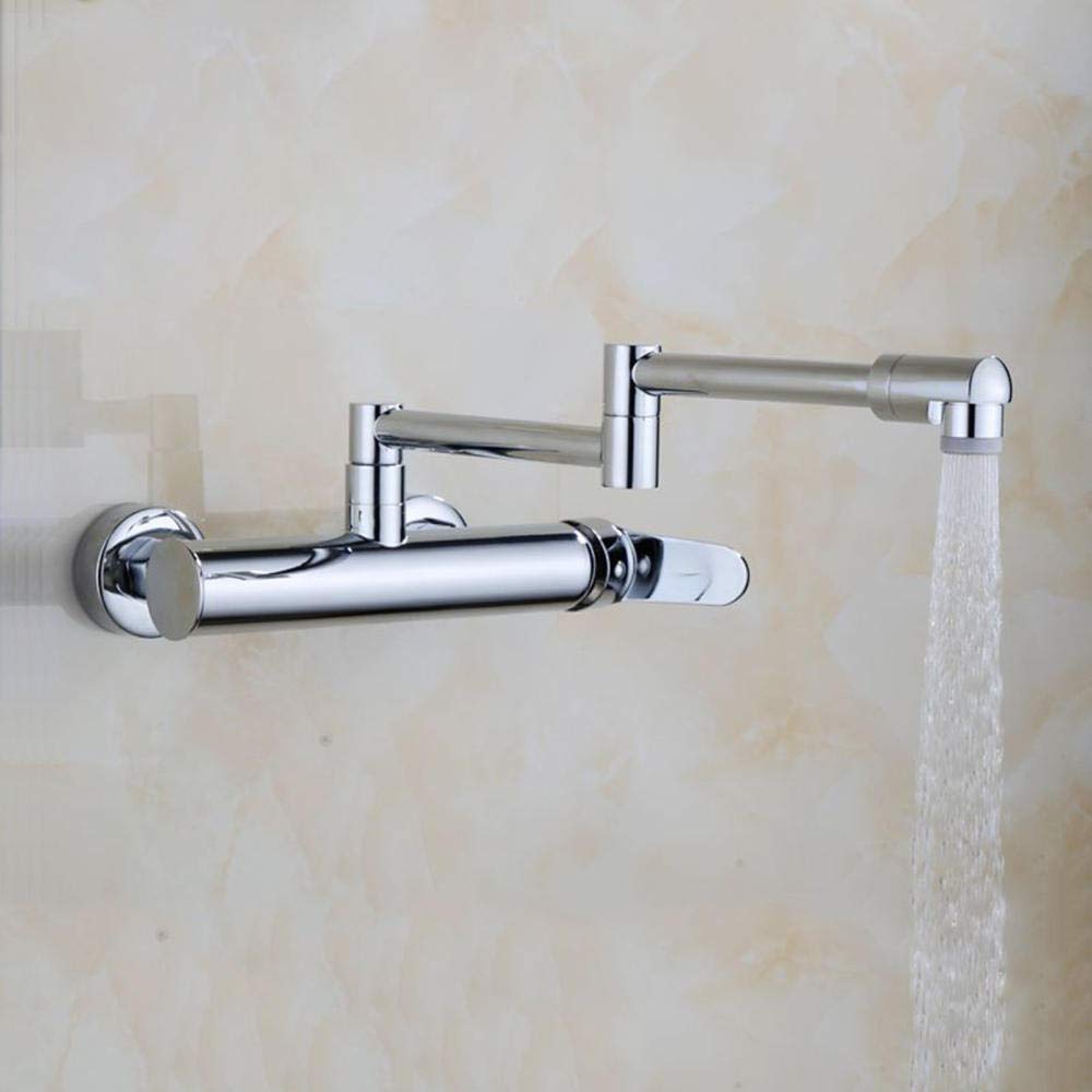 Mitigeur remplisseur de pot de cuisine mural universel avec extension double trou