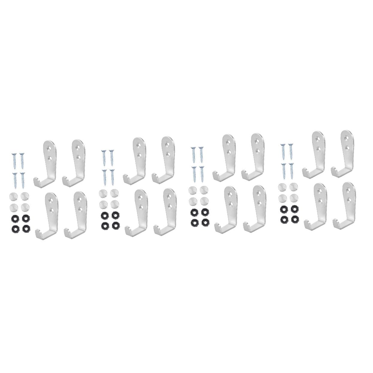 Operitacx Pared De Inoxidable De Colgar Llaves Y Toallas Cocina Y Dormitorio Resistente Y Funcional 4 Piezas X 4