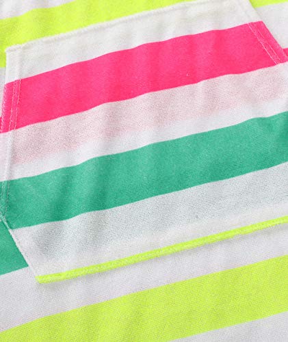 Belloo Girls Short Sleeve Swim Robe Beach Cover Up With Zipper Bathrobe Yellow 6-6X #TOP4