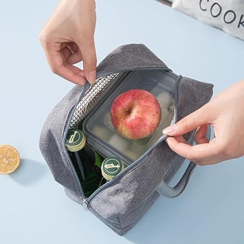 Lancheira Térmica Reutilizável Fitness a Prova de Vazamentos (Azul)