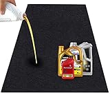 JOMMIE CHEN Garage Floor Mat, 36x60 Inches Absorbent Oil Mat Waterproof Garage Mat for Under Car, Washable/Reusable/Durable/Absorbent Rubber Mat Garage