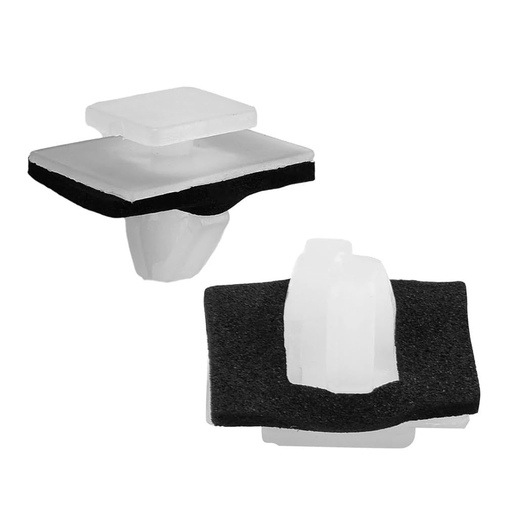 YTQMoreBNZ 50pcs Nylon Rivet Moulding Clips Rocker Panel Retainer With Sealer For Hyundai 87756-2E000 For Door Trim Panel Retainer
