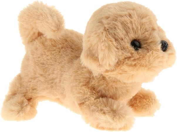 Amazon N A ソフトぬいぐるみロボット犬ロボットおもちゃエレロニックペットキッズ子供散歩樹皮子犬 ゴールデンレトリバー 電動 ロボット おもちゃ