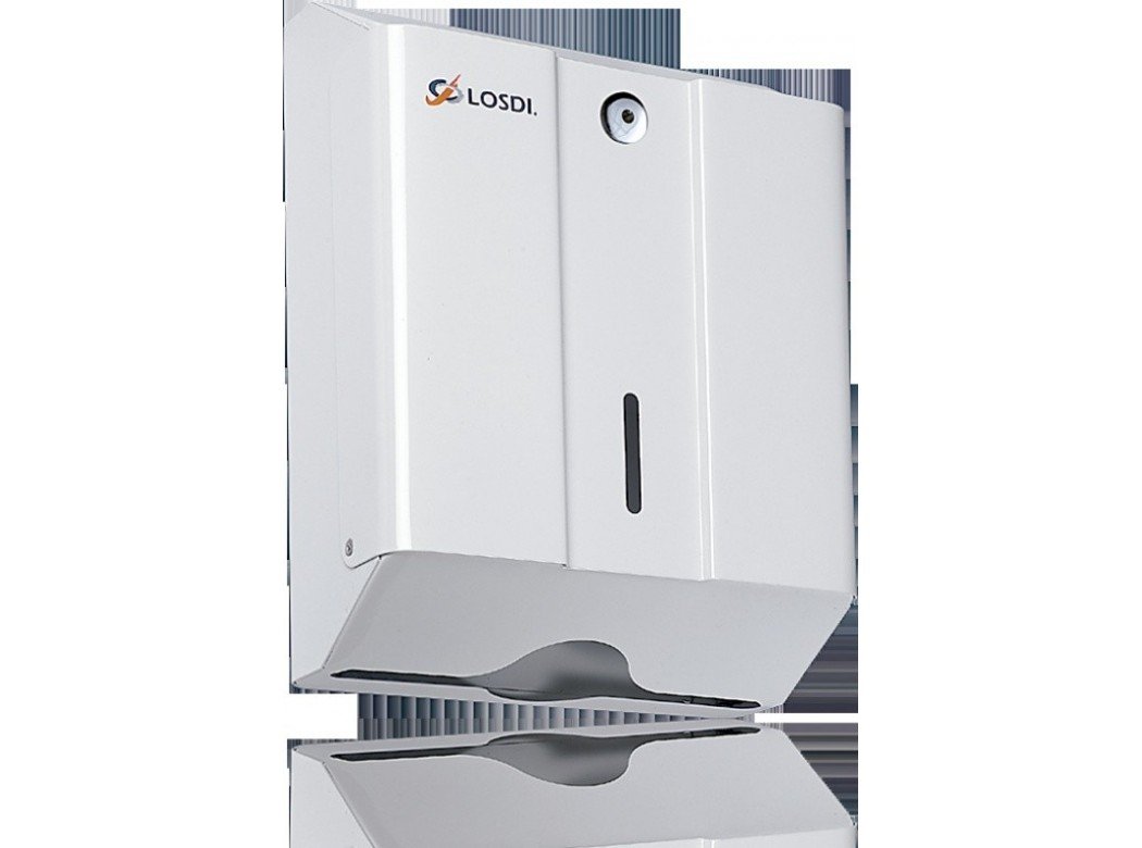 Losdi CP-105 Porta Toallas Metal Epoxi, Blanco