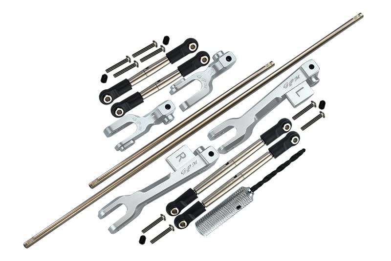 GPM Upgrade Parts Traxxas Unlimited Desert Racer - Barre Stabilisatrice Acier + Bras Aluminium Orange 23 Pièces